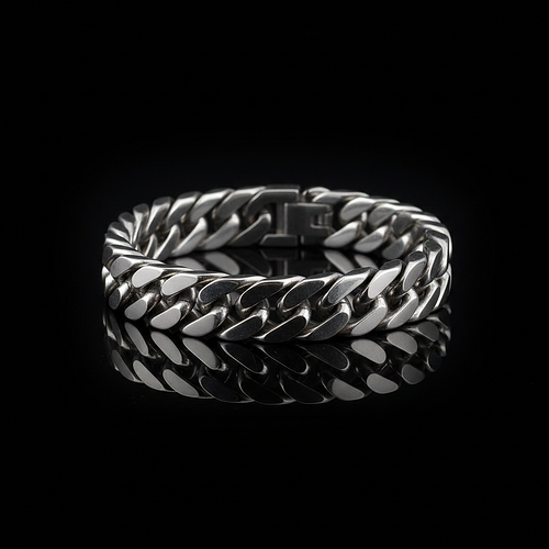 Cuban Core Bracelet — 12mm Stainless Steel Link