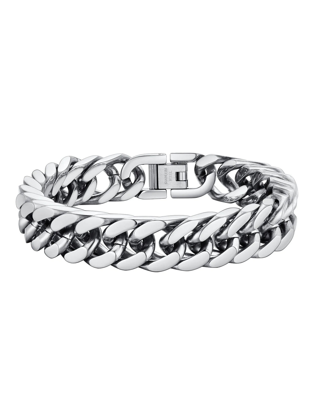 Cuban Core Bracelet — 12mm Stainless Steel Link