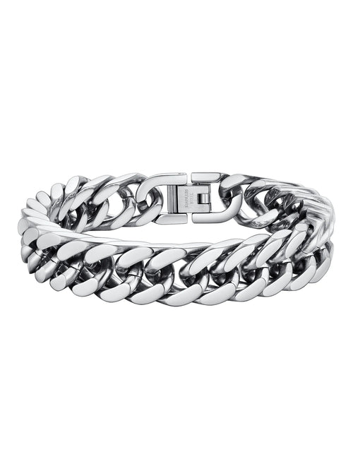 Cuban Core Bracelet — 12mm Stainless Steel Link