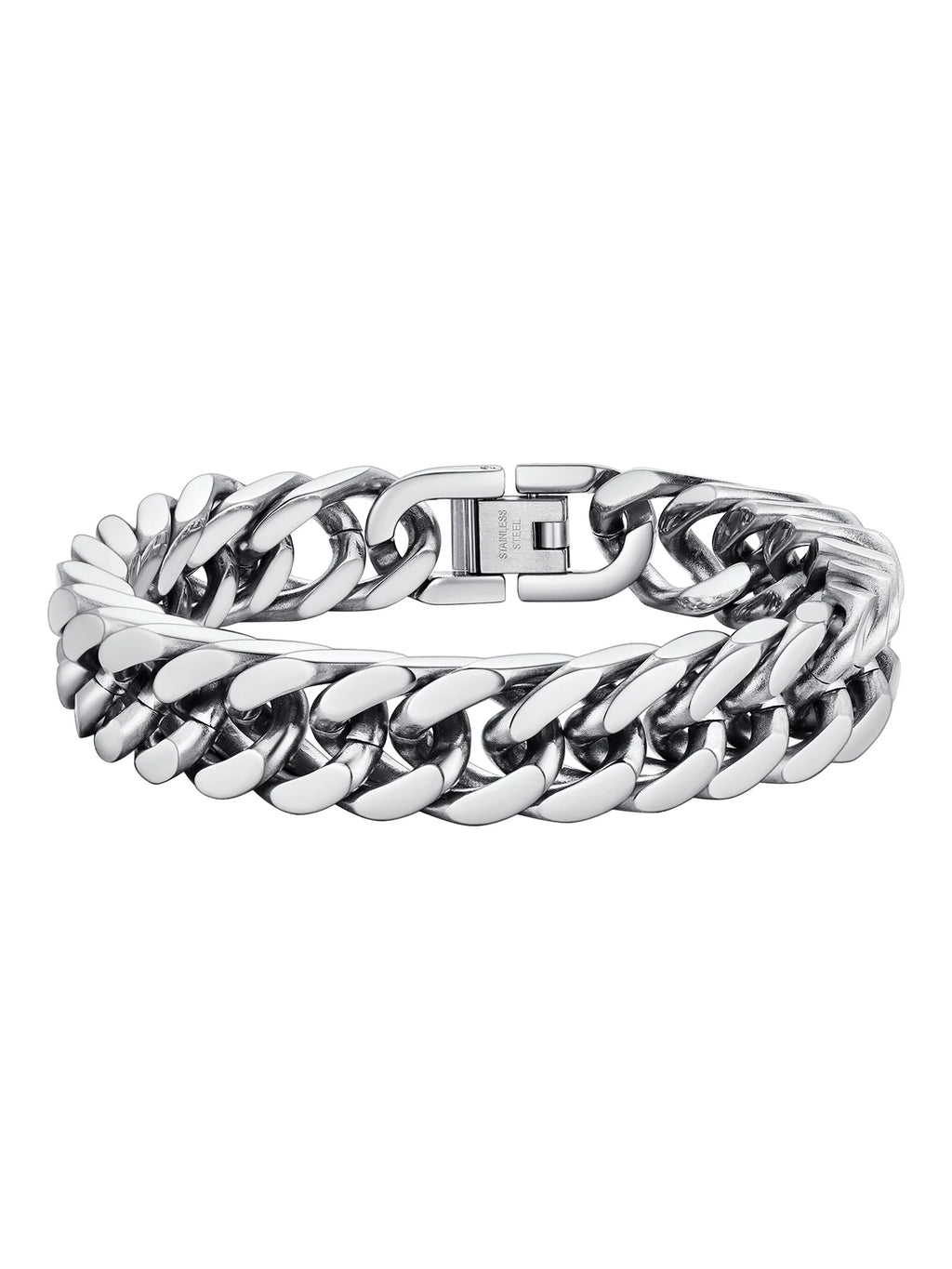 Cuban Core Bracelet — 12mm Stainless Steel Link
