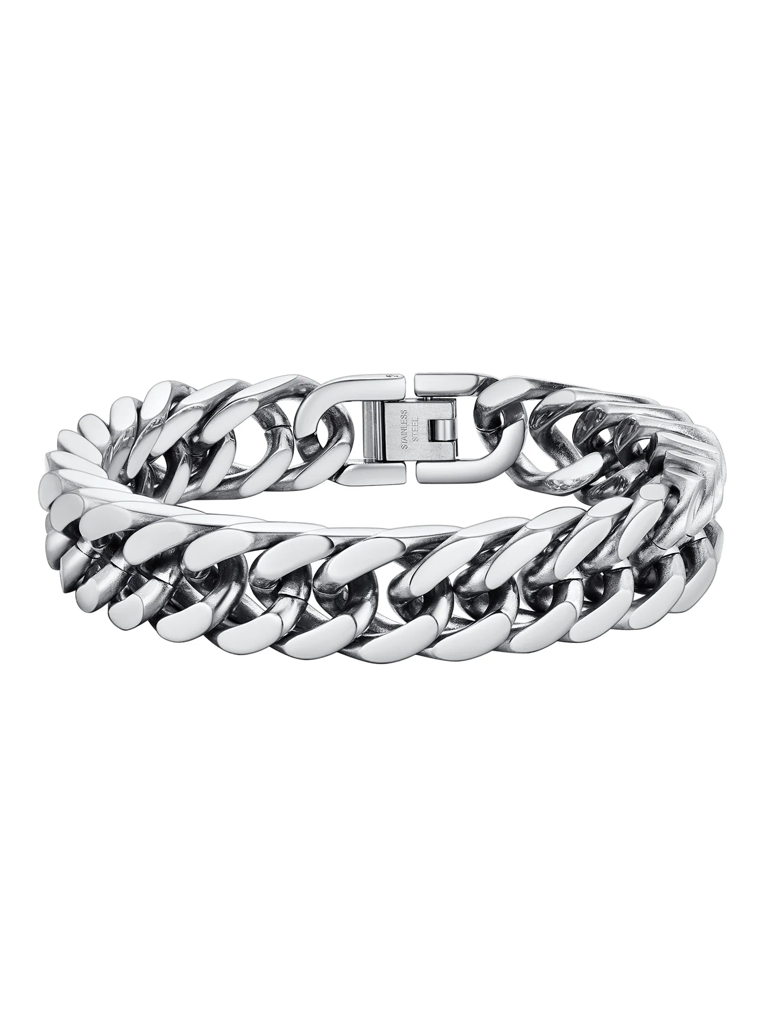 Cuban Core Bracelet — 12mm Stainless Steel Link